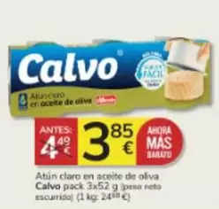 Oferta de Calvo - Atun Claro En Aceite De Oliva por 3,85€ en Consum