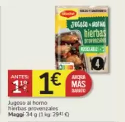 Oferta de Maggi - Jugoso Al Horno Hierbas Provenzales por 1€ en Consum