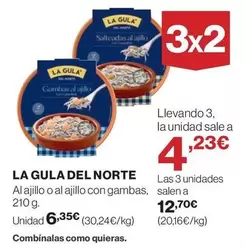 Oferta de La Gula del Norte - Al Ajillo O Al Ajillo Con Gambas por 6,35€ en El Corte Inglés