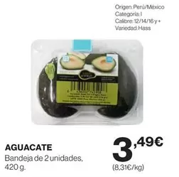 Oferta de Origen - Aguacate por 3,49€ en El Corte Inglés