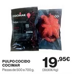 Oferta de Cocimar - Pulpo Cocido por 19,95€ en El Corte Inglés