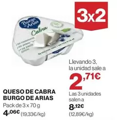 Oferta de Burgo de Arias - Queso De Cabra por 4,06€ en El Corte Inglés