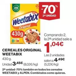 Oferta de Weetabix - Cereales Original por 3,45€ en El Corte Inglés