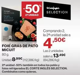 Oferta de Polo - Foie Gras De Pato por 8,99€ en El Corte Inglés