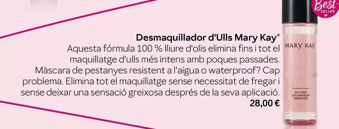 Oferta de Mary Kay - Desmaquillador D'Ulls por 28€ en Mary Kay