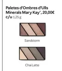 Oferta de Paletes D'Oombres D'Ulls por 20€ en Mary Kay