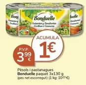 Oferta de Bonduelle - Pèsols I Pastanagues por 3,99€ en Supermercados Charter