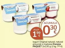 Oferta de Danone - Iogurt Original Natural por 1,99€ en Supermercados Charter