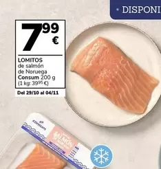 Oferta de Consum - Lomitos De Salmon De Noruega por 7,99€ en Supermercados Charter