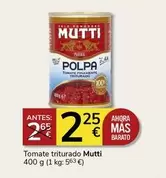 Oferta de Mutti - Tomate Triturado por 2,25€ en Supermercados Charter