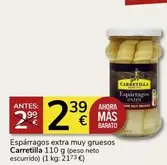 Oferta de Carretilla - Espárragos Extra Muy Gruesos  por 2,39€ en Supermercados Charter