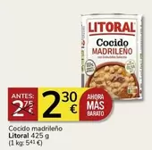 Oferta de Litoral - Cocido Madrileño por 2,3€ en Supermercados Charter