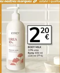 Oferta de Kyrey - Body Milk por 2,2€ en Supermercados Charter