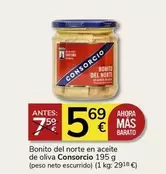 Oferta de Consorcio - Bonito Del Norte En Aceite De Oliva por 5,69€ en Supermercados Charter