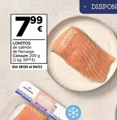 Oferta de Consum - Lomitos De Salmon De Noruega por 7,99€ en Supermercados Charter