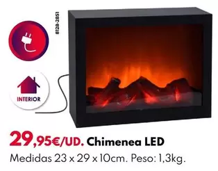 Oferta de Chimenea Led por 29,95€ en BricoCentro