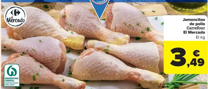 Oferta de Carrefour - Jamoncitos De Pollo por 3,49€ en Carrefour Market