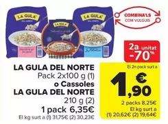 Oferta de La Gula del Norte - Pack 2x100 G O O Casoles por 6,35€ en Carrefour Market