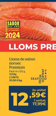 Oferta de Premium - Lloms De Salmon Noruec por 17,99€ en La Sirena