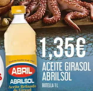 Oferta de Abril - Aceite Girasol por 1,35€ en Claudio