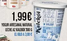 Oferta de Rio - Yogur Artesanal Natural Leche A2 por 1,99€ en Claudio