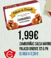 Oferta de Palacio de Oriente - Zamburinas Salsa Marine por 1,99€ en Claudio