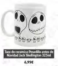 Oferta de Skellington - Taza De Ceramica Pesadilla Antes De Navidad Jack por 6,99€ en Game