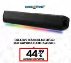 Oferta de Creative -  Soundblaster Gs3 24w Bluetooth 5.4 Usb-c por 44,99€ en Game