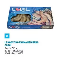 Oferta de Coral - Langostino Vannamei Crudo en Makro