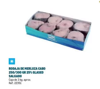 Oferta de Salgado - Rodaja De Merluza Cabo 250/300 Gr 25% Glaseo en Makro