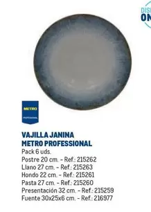 Oferta de Metro Professional - Vajilla Janina en Makro