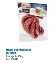 Oferta de Nuchar - Medio Pulpo Cocido en Makro