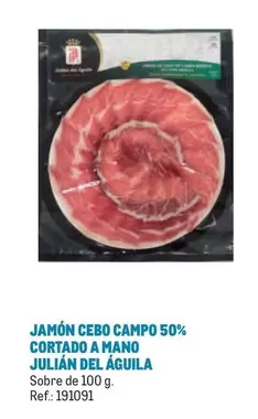 Oferta de Jamón Cebo 50% Cortado A Mano Julian Del Águila en Makro