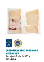 Oferta de Chef - Metro  - Queso Manchego Porciones en Makro