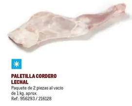 Oferta de Paletilla Cordero Lechal en Makro