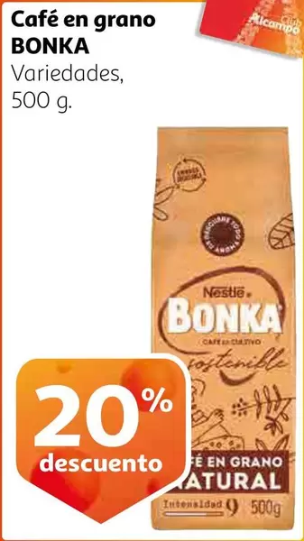 Oferta de Bonka - Café En Grano en Alcampo