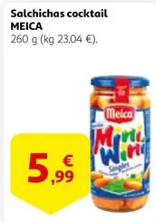 Oferta de Meica - Salchichas Cocktail por 5,99€ en Alcampo