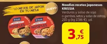 Oferta de Krissia - Noodles Recetas Japonesas por 3,75€ en Alcampo