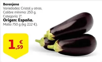 Oferta de Cristal - Berenjena por 1,59€ en Alcampo