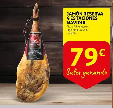 Oferta de Navidul - Jamon Reserva 4 Estaciones por 79€ en Alcampo