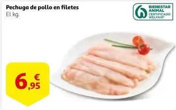 Oferta de Pechuga De Pollo En Filetes por 6,95€ en Alcampo