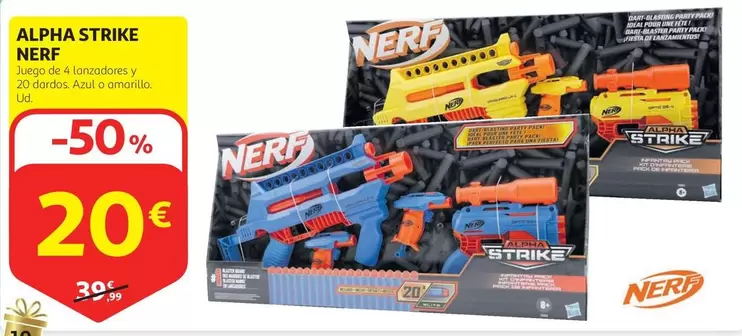 Oferta de Nerf - Alpha Strike por 20€ en Alcampo