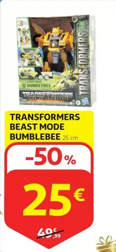 Oferta de Transformers Beast Mode Bumblebee por 25€ en Alcampo