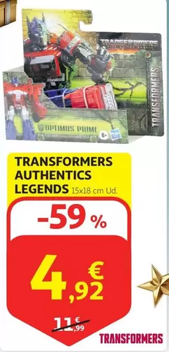 Oferta de Prime - Transformers Authentics por 4,92€ en Alcampo