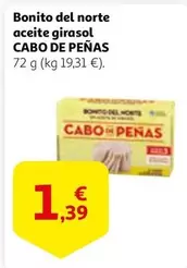 Oferta de Cabo de Peñas - Bonito Del Norte Aceite Girasol por 1,39€ en Alcampo