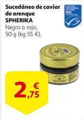 Oferta de Spherixa - Sucedaneo De Caviar De Arenque por 2,75€ en Alcampo