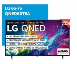 Oferta de LG -  65-75 QNED80T6A  en Movistar