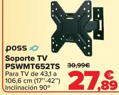 Oferta de Poss - Soporte Tv PSWMT652TS por 27,89€ en Carrefour