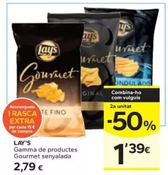 Oferta de Lay's - Gamma De Productes Gourmet Senyalada por 2,79€ en Caprabo