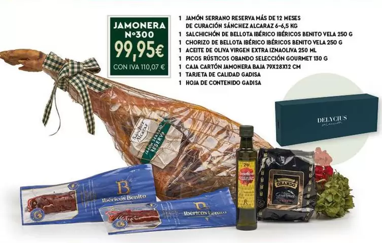 Oferta de Bellota - Jamon Serrano Reserva O Pescado por 99,95€ en Gadis